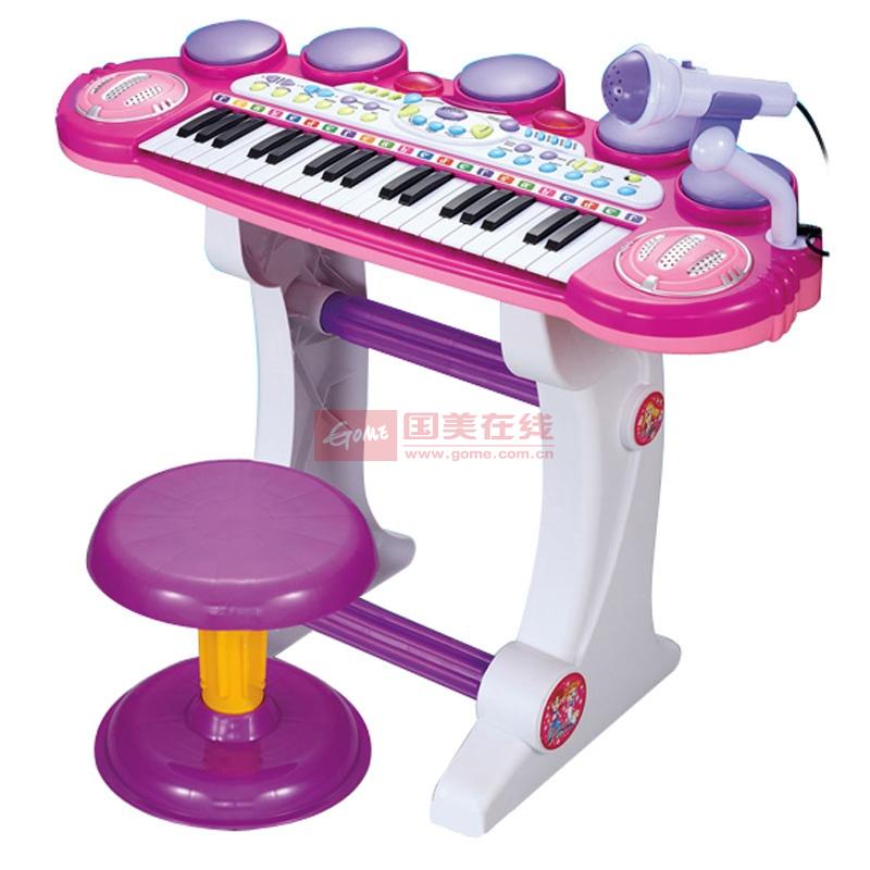 灿辉BB45-1正版多功能益智儿童电子琴(带外接
