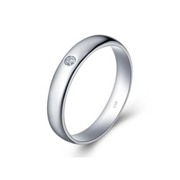 周大福年青系列AA1533 925纯银镶钻戒指(170