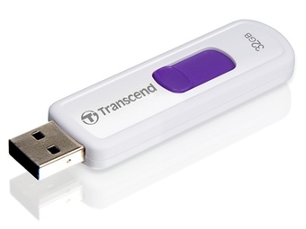 创见（Transcend）JetFlash530伸缩式U盘（白色）（32GB）