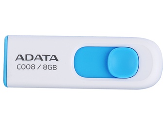 威刚（ADATA）C008 U盘（白蓝）（8GB）